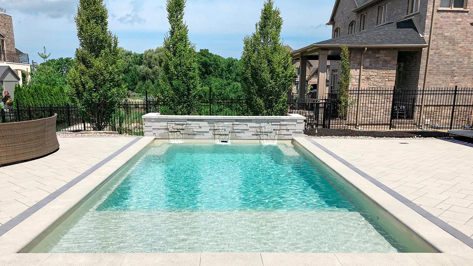 A Leisure Pool in Diamond Sand color