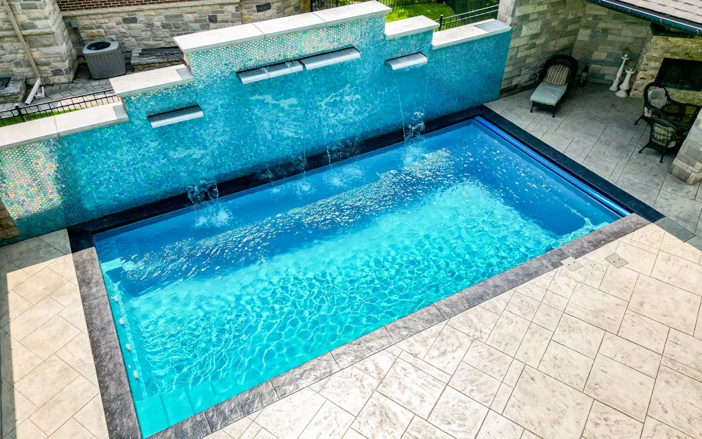 Pronto Pools showcases the Supreme fiberglass swimming pool