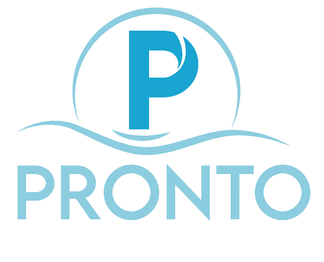 Logo of Pronto Pools: the Northeast's top fiberglass pool builders